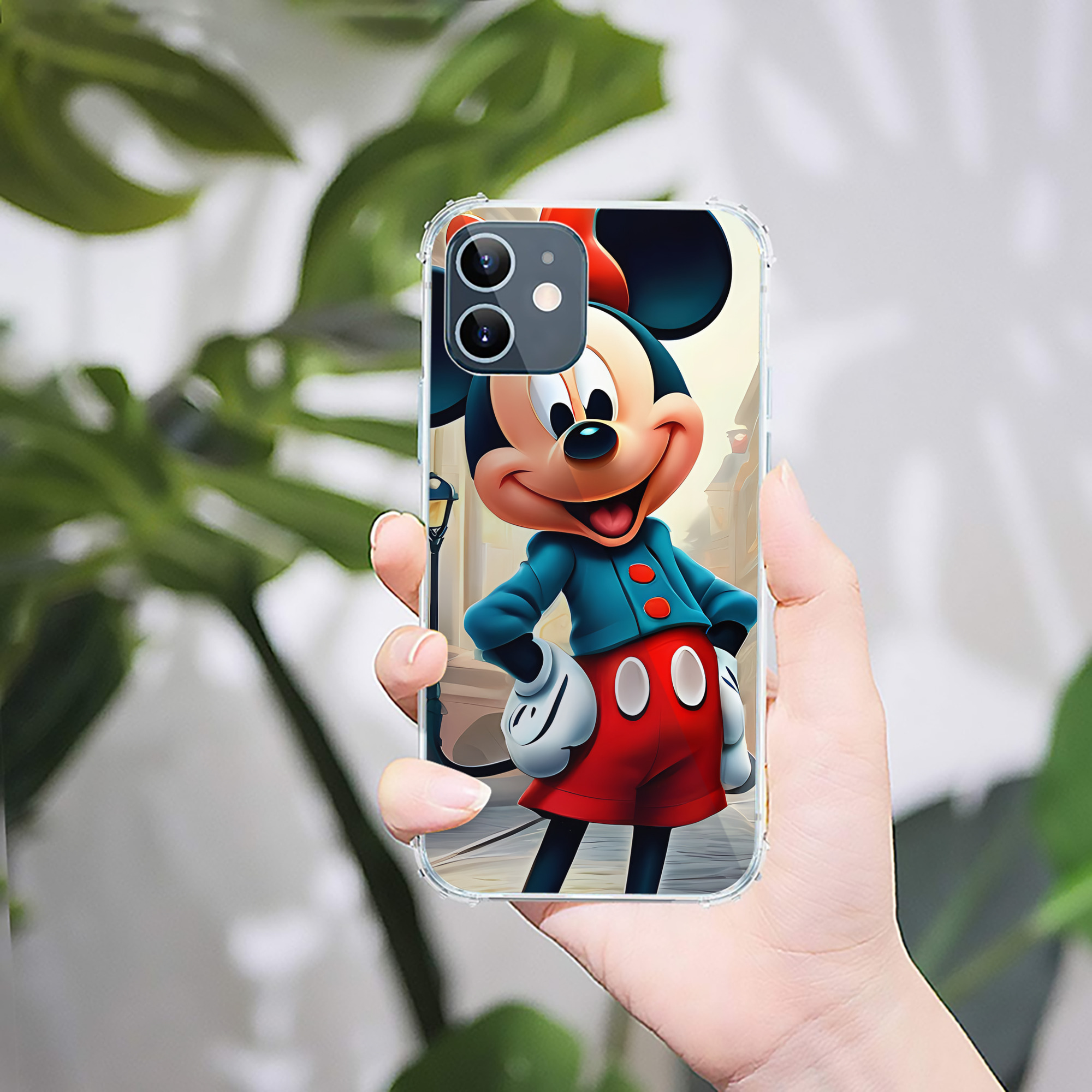 ミッキーマウス Mickey Mouse 【iPhone 12シリーズ対応】透明スマホケース（クリアソフトケース）